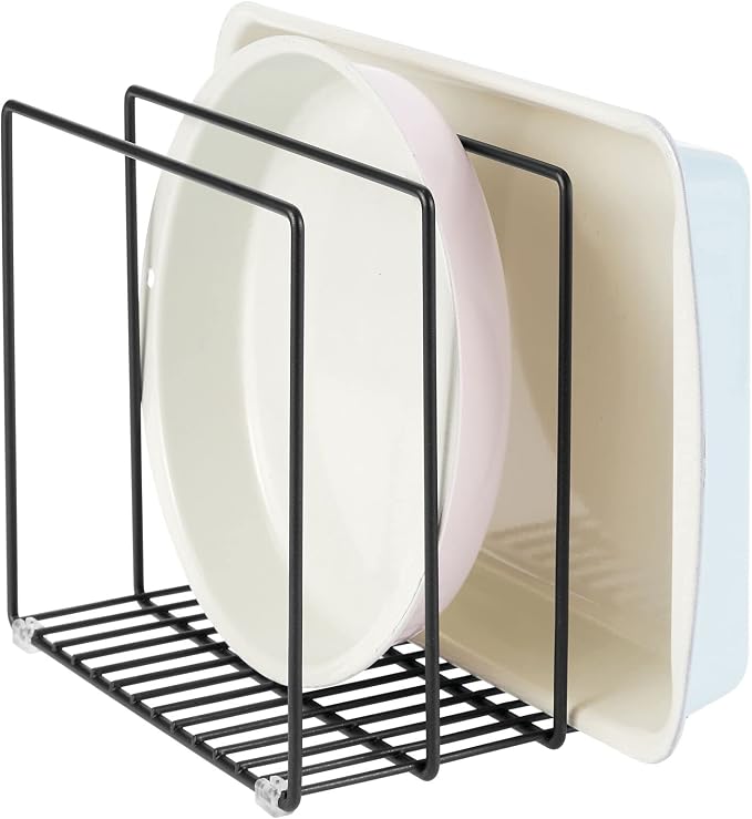mDesign Steel Storage Tray Organizer Rack by mDesign