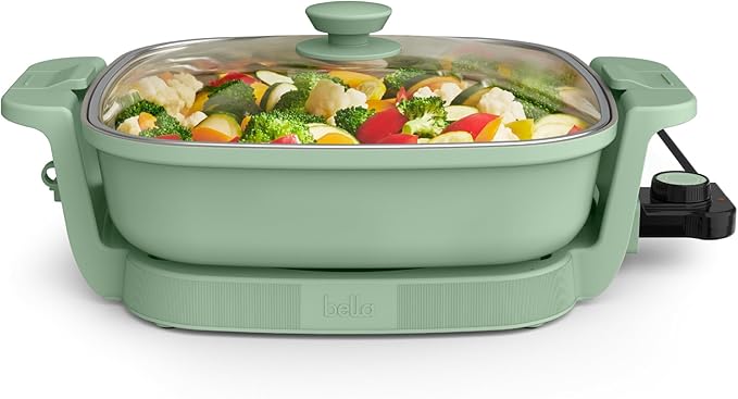 bella Make & Take Electric Skillet, Fits-anywhere™ kitchenware, EverGood™ by bella