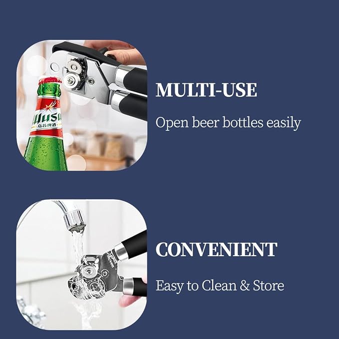 Can Opener Manual Heavy Duty, Ariettie Hand Held Can Openers - Image 2