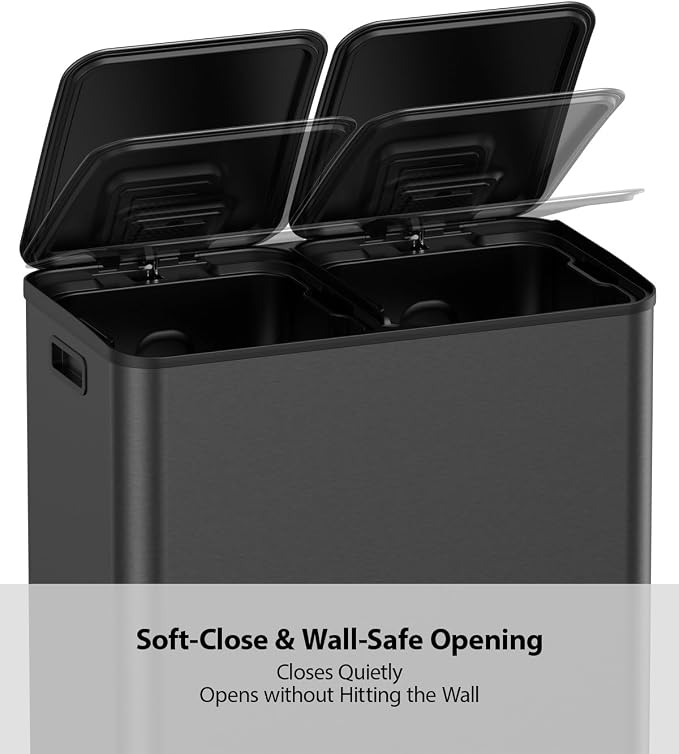 Lovewind Dual Trash and Recycling Bins - Image 5