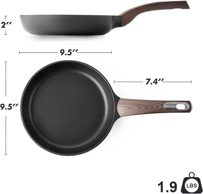 SENSARTE Nonstick Frying Pan Skillet 9.5Inch Non Stick Egg Pan Omelette Pans - Image 7