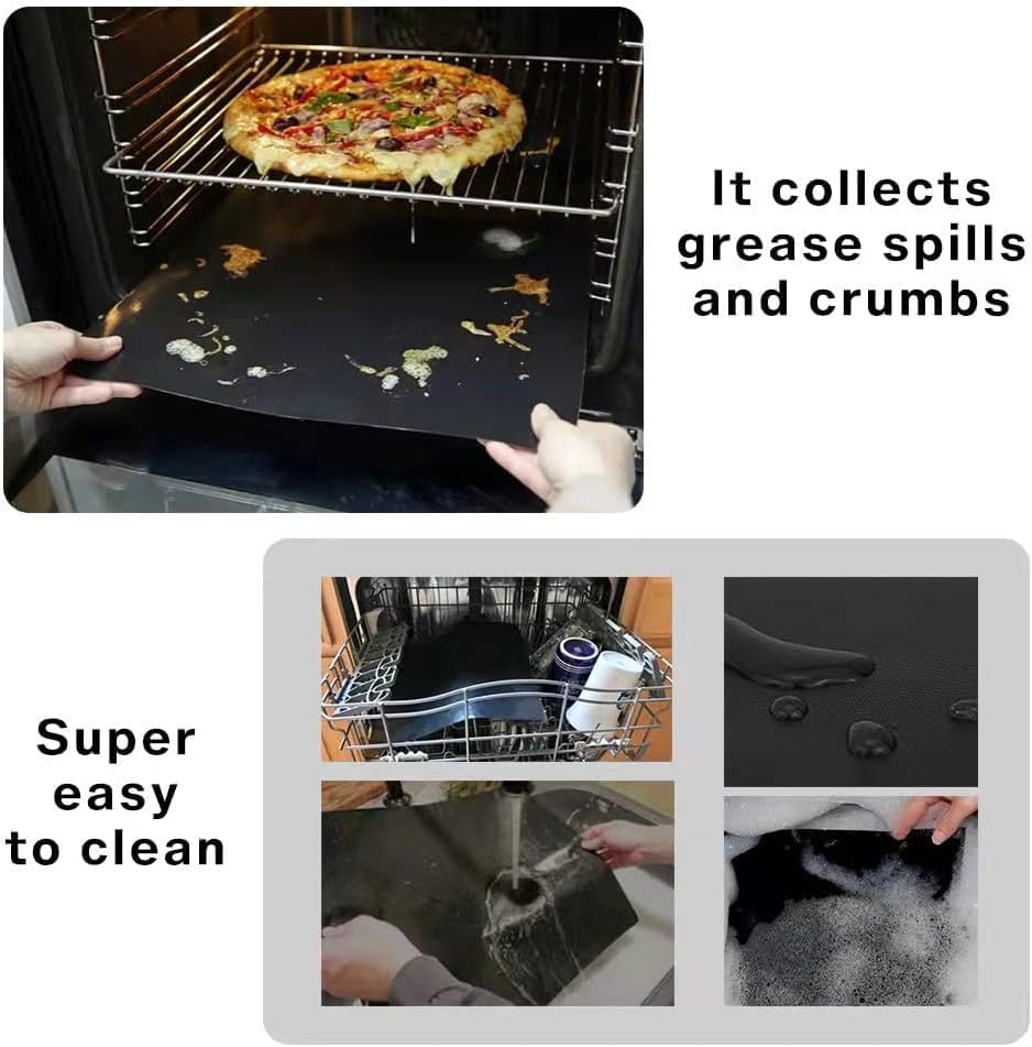 4 PCS Oven Liners for Bottom of Oven Compatible with Breville