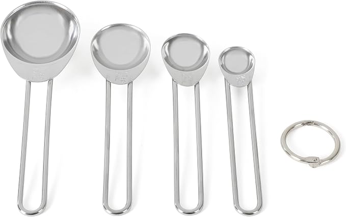 Martha Stewart Richburn 4-Piece Stainless Steel Measuring Spoons Set – Durable - Image 5