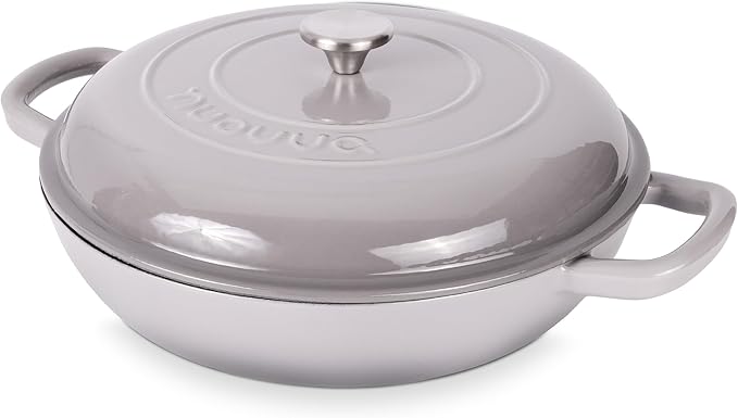 Shallow Cast Iron Casserole by Nuovva