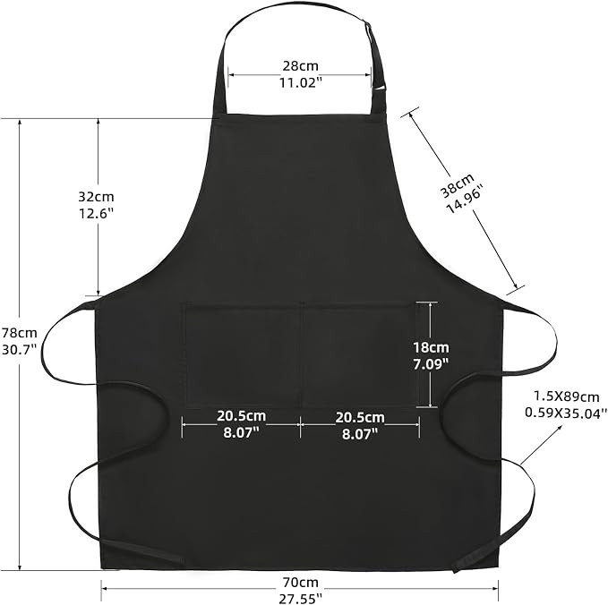 BOHARERS 2 Pack Cooking Kitchen Aprons - Image 5