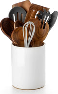 Nucookery Utensil Holder, 6.4" Ceramic Kitchen Utensil Holder by Nucookery