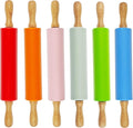 6 Pack Small Rolling Pin for Kids, Kids Rolling Pin for Home Kitchen by Miokun