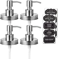 Amolliar Mason Jar Liquid Soap Dispenser Lid, Stainless Steel Pump by Amolliar
