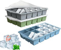 Ice Cube Trays for Freezer, 3 Pack Easy Release Slicone Ice Cube Tray by Unknown