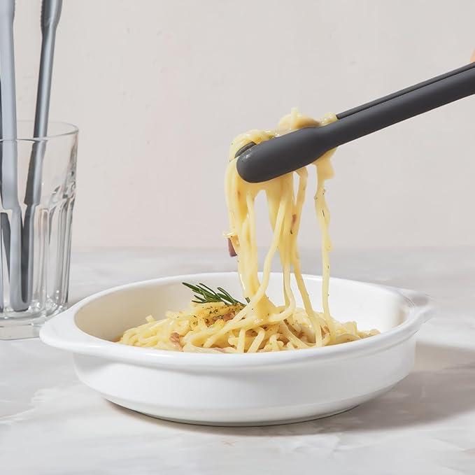 carrotez Silicone Cooking Kitchen Tongs, Non-Scratch Serving Tongs 9.25 Inches - Image 3