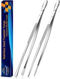 JETKONG 2 Pcs 14-Inch Food Tweezers Stainless Steel Tweezer Tongs Extra-Long by JETKONG
