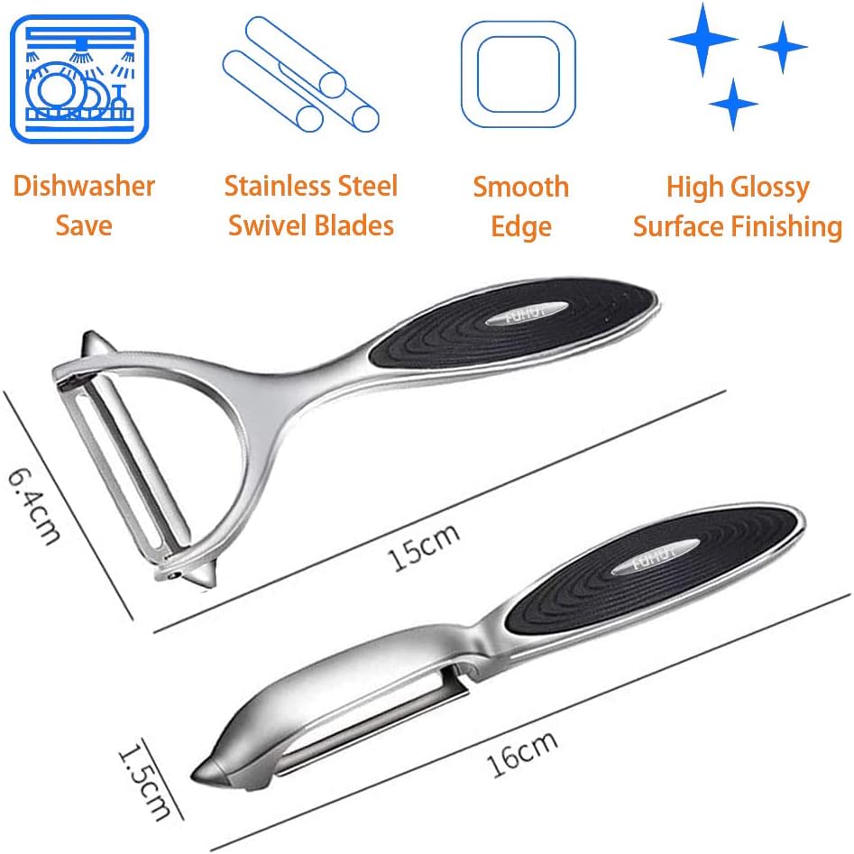 FUHUY Vegetable, Apple Peelers for kitchen, Fruit, Carrot, Veggie