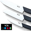 Vos Ceramic Knife Set in Elegant Gift Box, Ceramic Knives Set by Vos