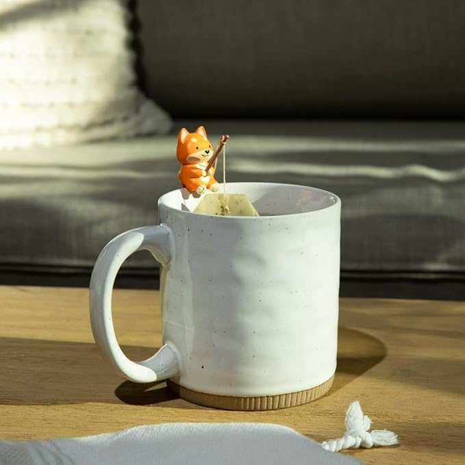 Tea Mates - 1pc Cute Fishing Dog - Tea Bag Holder and String Rest - Tea - Image 6