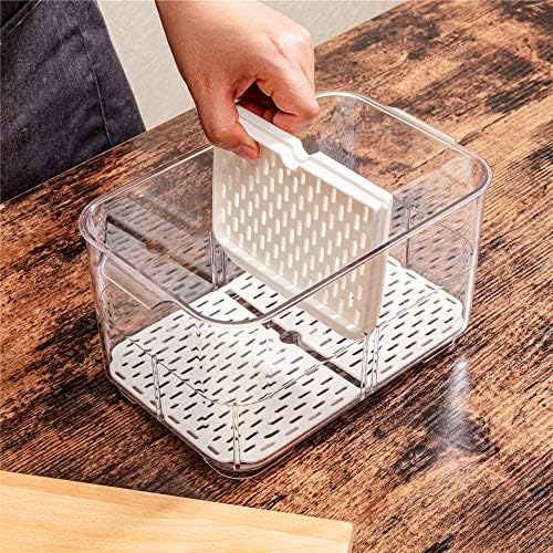 SANNO Produce Saver Containers for Refrigerator, Containers Produce