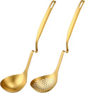 Patelai Hot Pot Slotted Ladle Set Stainless Steel Soup Ladle Strainer Scoops by Patelai