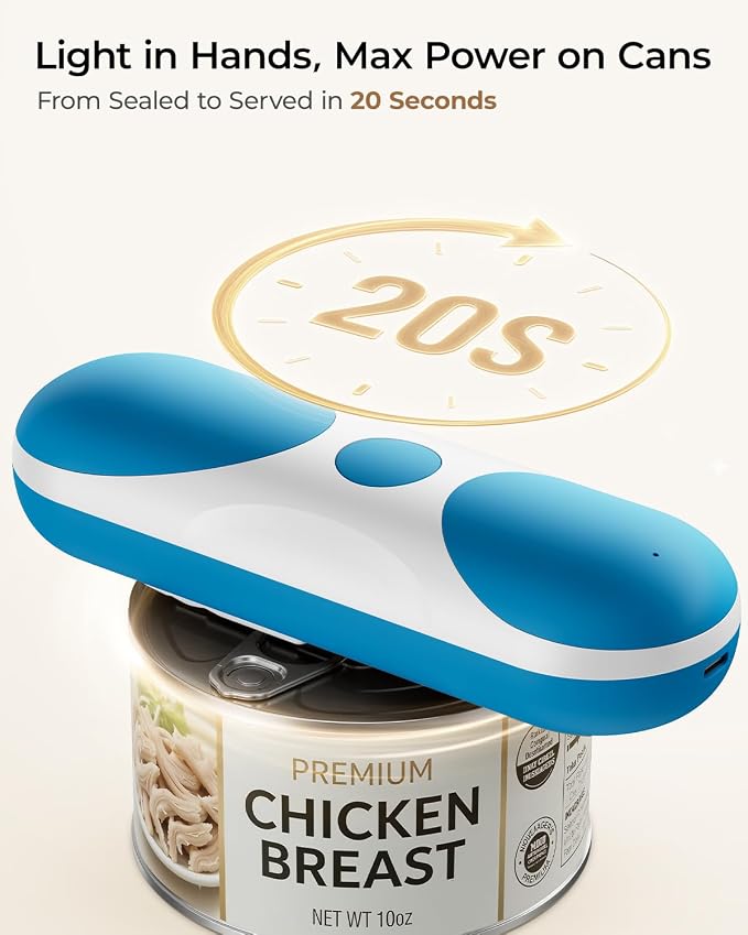 Electric Can Opener, One-Touch Automatic Can Opener, USB Rechargeable Electric - Image 4