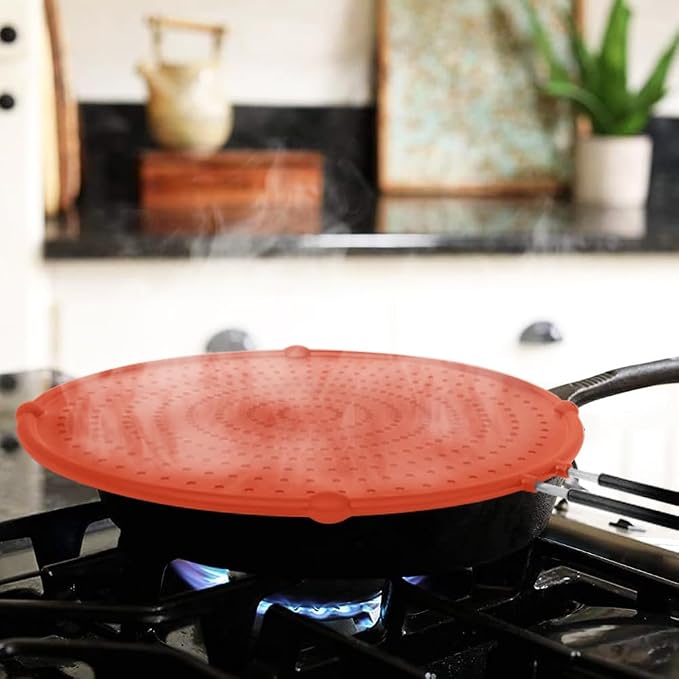 Splatter Screen for Frying Pan, Grease Splatter Guard, Heat-Resistant Splatter - Image 6