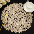 Leaf Gold Placemats Bulk Pressed Vinyl Place mats Washable and