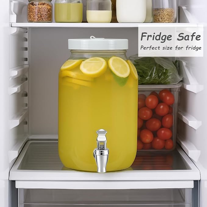 1 Gallon Large Glass Drink Dispensers - Image 3
