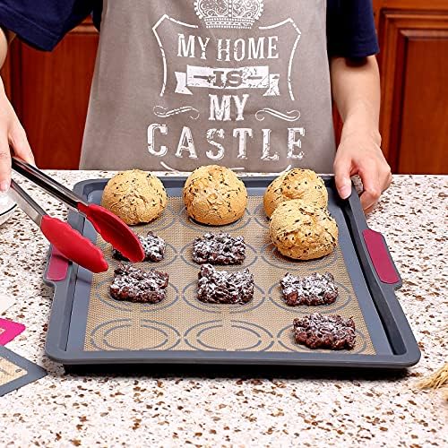 GUANCI Silicone Baking Mat Set of 6, Includes 25"x17.5" Large, 2
