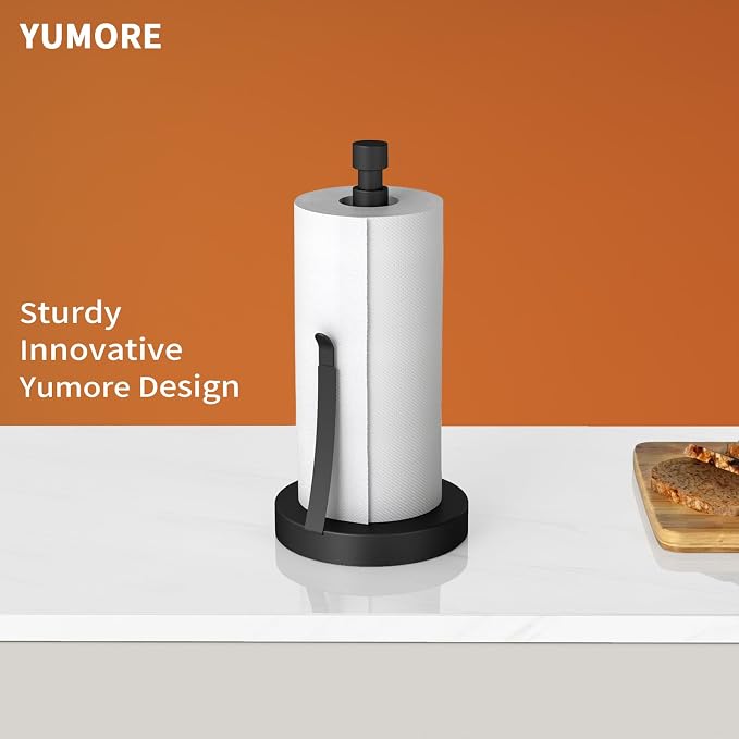 YUMORE Paper Towel Holder Countertop, Paper Towel Holder - Image 2