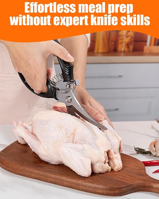 Brigii Kitchen Shears, Stainless Steel Heavy Duty Poultry Shears, and Vegetables - Image 2