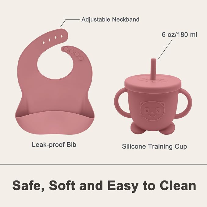 Silicone Baby Feeding Set | Baby Led Weaning Supplies Includes Suction Bowls - Image 5