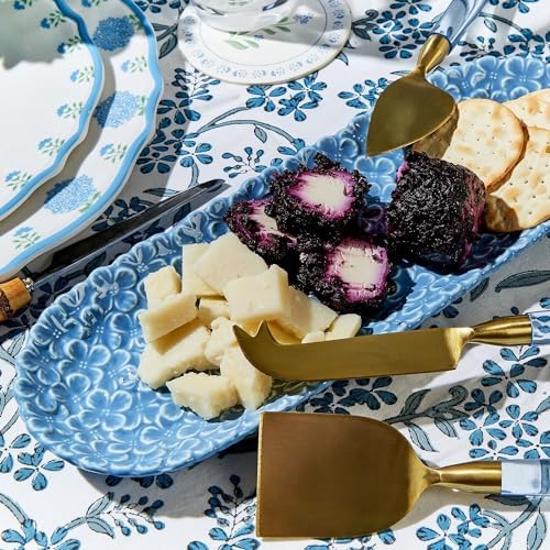 Oval Hydrangea Dish by Two's Company