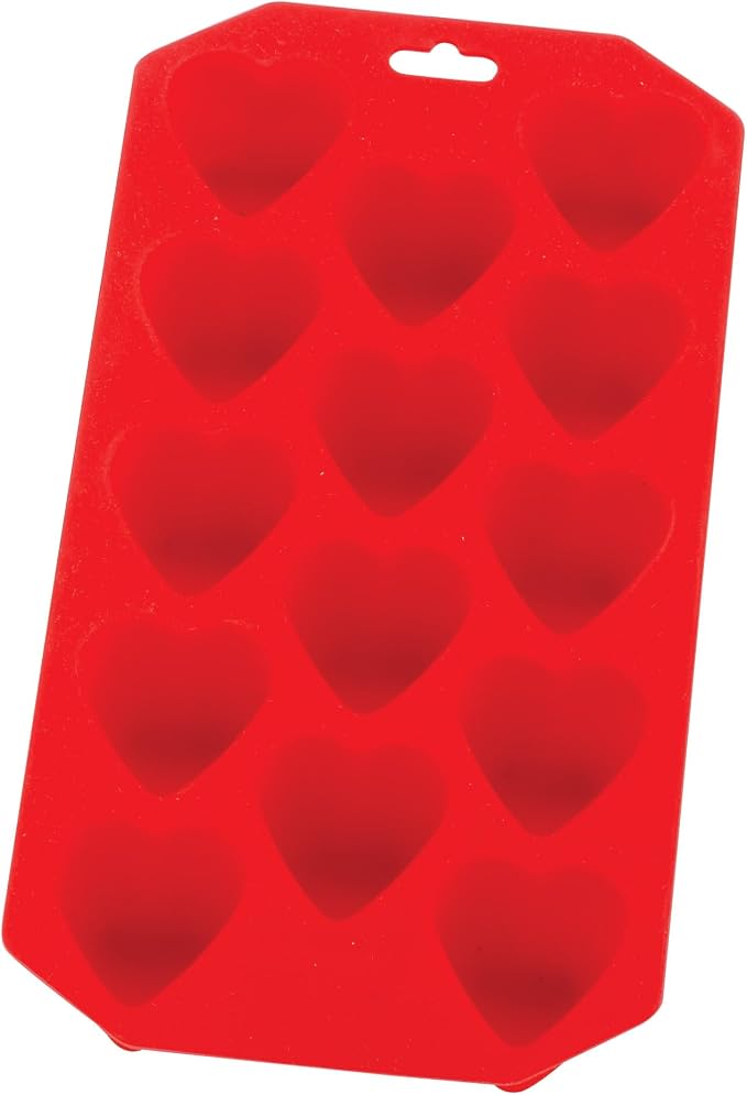 HIC Kitchen Silicone Heart Ice Tray, Makes 14 Hearts by HIC