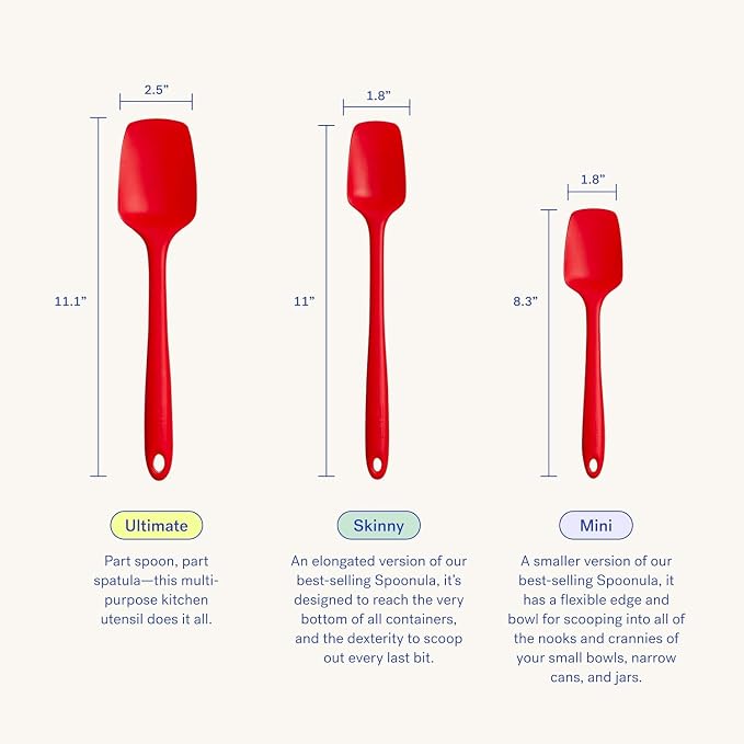 GIR: Get It Right Silicone Spatula Spoonula, Non toxic cooking utensils - Image 3