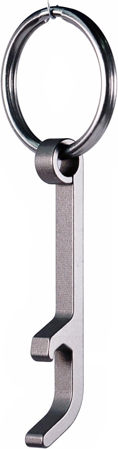 Ultra-Lightweight Titanium Keychain Bottle Opener by XTHEL