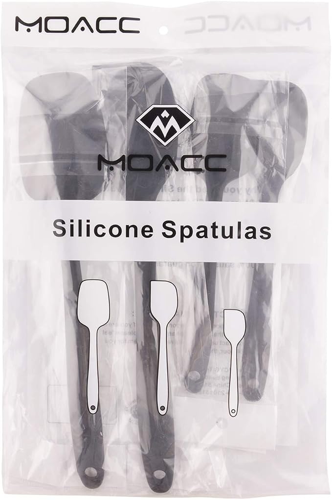 Silicone Spatulas Set, Rubber Spoon Spatula Heat Resistant Spoonula One Piece - Image 6