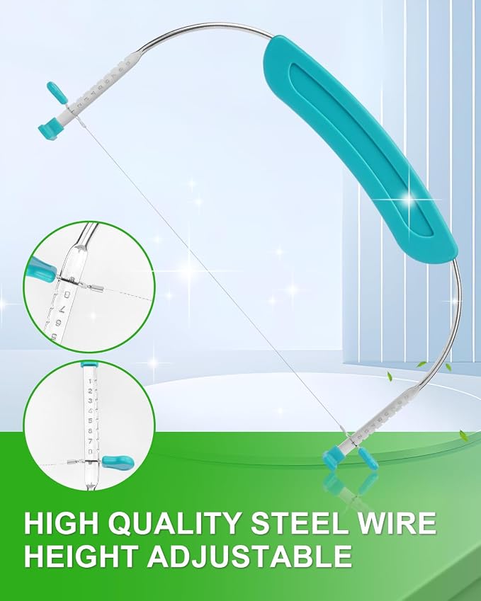 Adjustable 2- Wire Cake Slicer Leveler Small Cake Cutter Slicer - Image 2