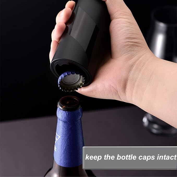 YUDANSI Push Down Bottle Opener, Automatic Beer Bottle Openers, Stainless Steel - Image 5