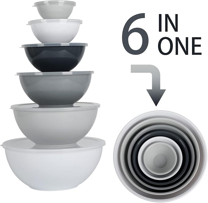 BoxedHome BPA Free Plastic Round Mixing Bowl - Image 4