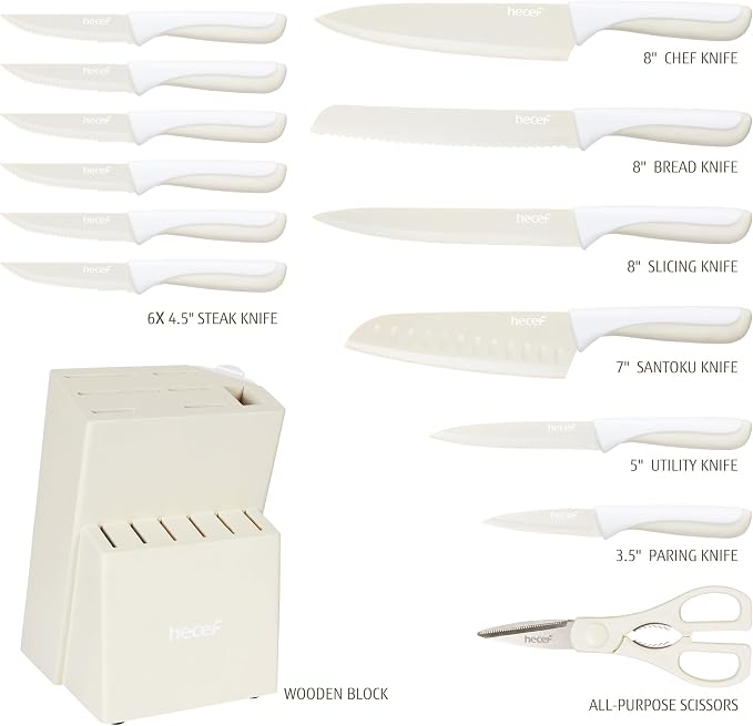 hecef 15 Pieces Kitchen Knife Set - Image 2