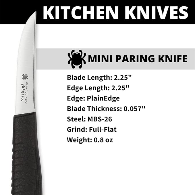 Spyderco Mini Paring Kitchen Knife - Image 3