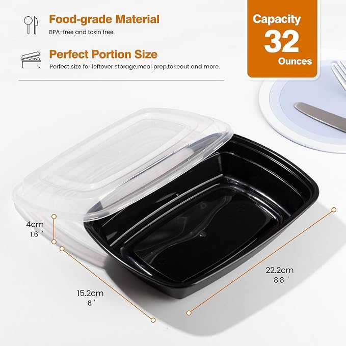 Glotoch Meal Prep Containers 1-Compartment - Image 6