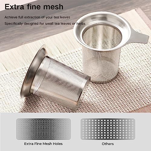 Gute 2 Pack Tea Infuser for Loose Tea,304 Stainless Steel with