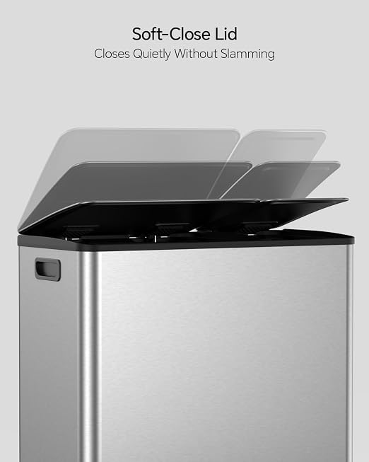 Lovewind Dual Trash and Recycling Bins - Image 5