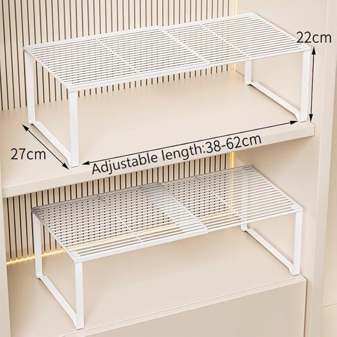 Extendable Metal Wire Shelf Organizer - Image 2