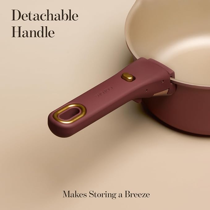 CAROTE 2.0Qt & 3.0Qt Titanium Nonstick Reinforced Sauce Pan Sets - Image 4