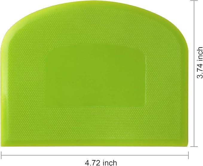 Suanyok Bench Scraper-Stainless Steel Dough Scraper and Flexible Plastic Bowl - Image 7