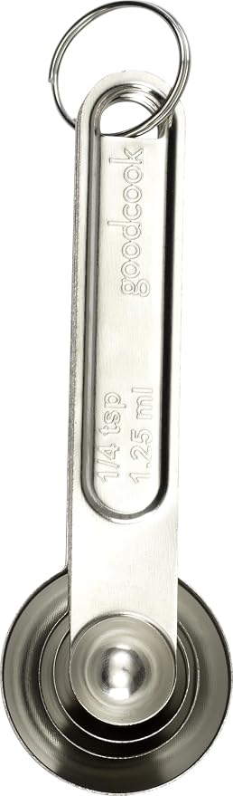 Good Cook Classic Set of 4 Stainless Steel Measuring Spoons - Image 2