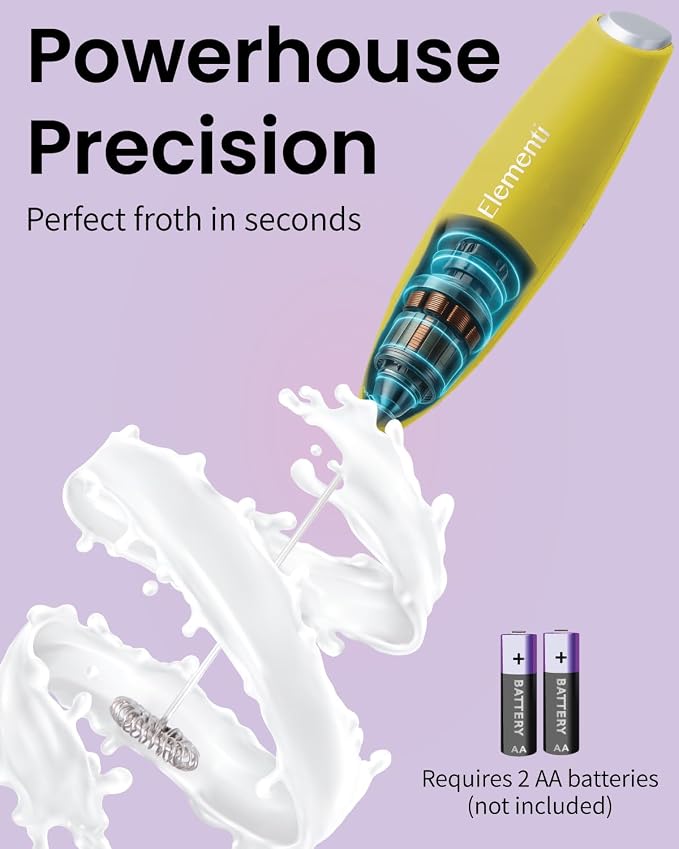 Elementi Milk Frother Handheld - Image 3