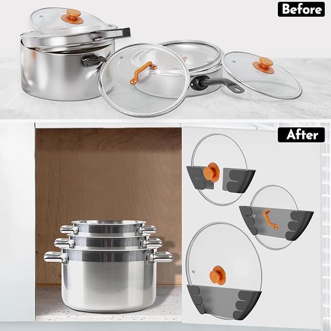Universal Adjustable Pot Lid Holder Organizer - Image 7
