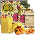 Reusable Beeswax Food Wraps, 3 Packs, 3 Sizes