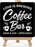 Coffee Signs, Coffee Bar Wood Sign by Unknown