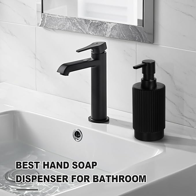 VIMERPA Black Soap Dispenser, 11 fl oz Hand Soap Dispensers - Image 5